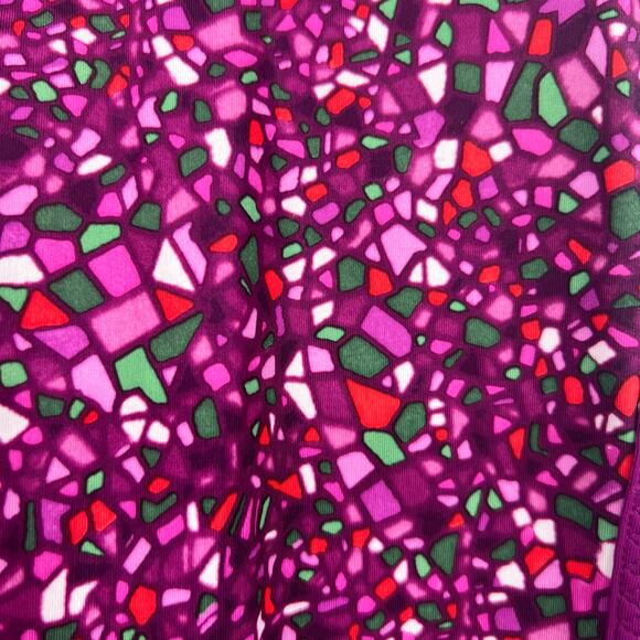 Lululemon Real Quick Crop Paradise Camo Multi Regal Plum Capri Leggings gym 6 - Picture 4 of 8